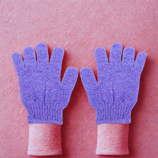 2pcs/6pcs/12pcs Reversible Exfoliating Shower Gloves, Body Scrub Gloves, ,Cleansing Tools Bath Towel Bath Products Back Scrub
