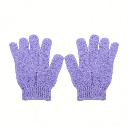 2pcs/6pcs/12pcs Reversible Exfoliating Shower Gloves, Body Scrub Gloves, ,Cleansing Tools Bath Towel Bath Products Back Scrub