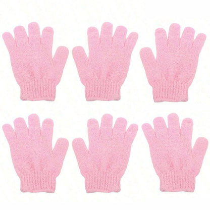 2pcs/6pcs/12pcs Reversible Exfoliating Shower Gloves, Body Scrub Gloves, ,Cleansing Tools Bath Towel Bath Products Back Scrub