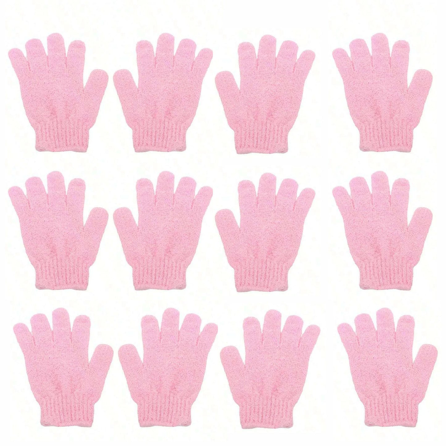 2pcs/6pcs/12pcs Reversible Exfoliating Shower Gloves, Body Scrub Gloves, ,Cleansing Tools Bath Towel Bath Products Back Scrub