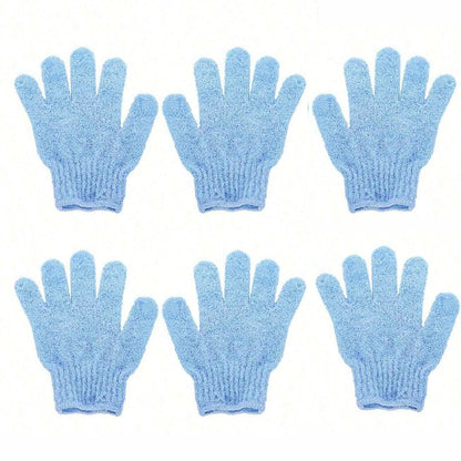 2pcs/6pcs/12pcs Reversible Exfoliating Shower Gloves, Body Scrub Gloves, ,Cleansing Tools Bath Towel Bath Products Back Scrub